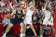 on Wednesday, Jan. 8, at PNC Arena in Raleigh, N.C. NCST defeated ND 73-68.