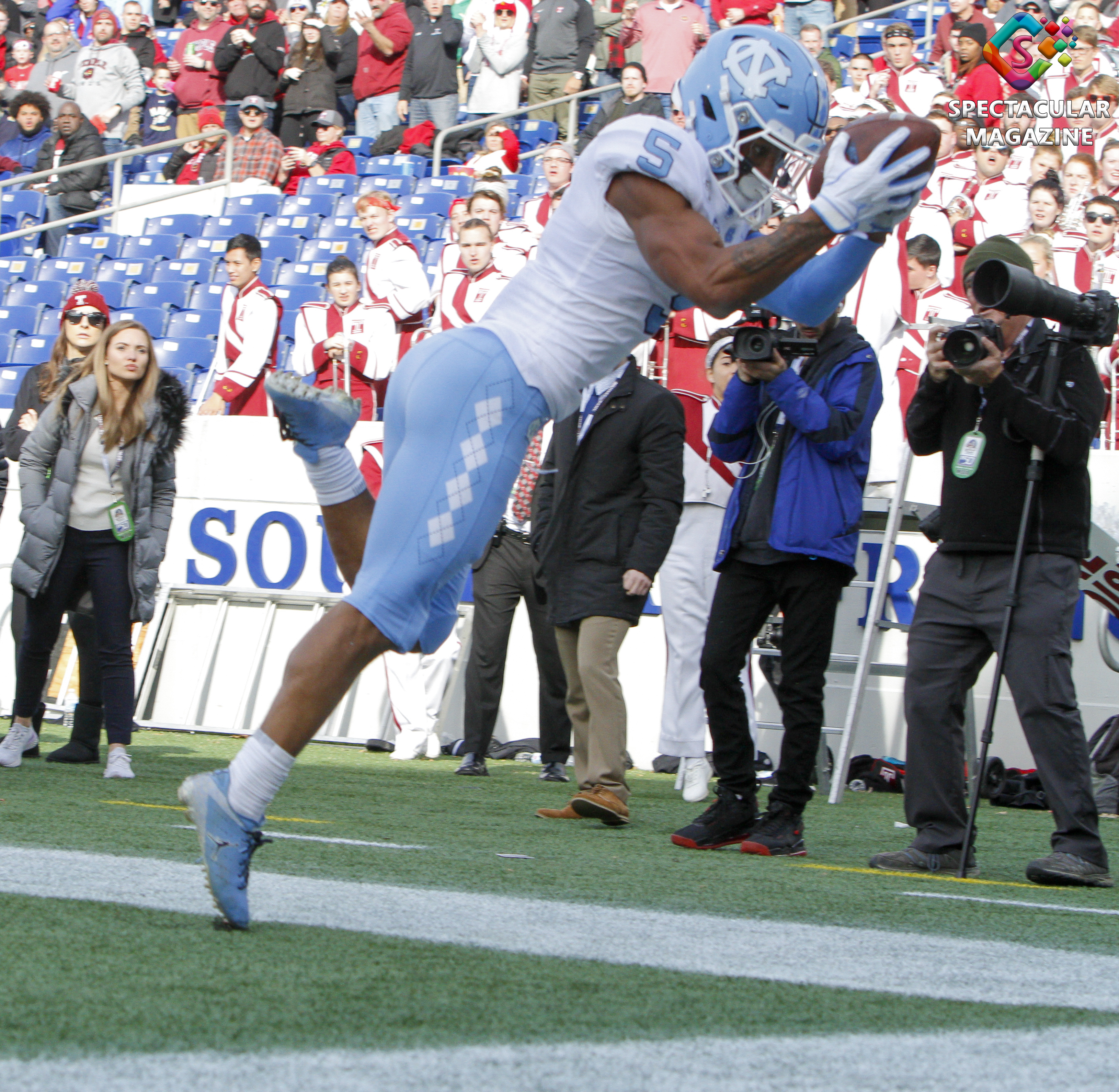 Dazz Newsome, North Carolina vs. Temple Football 2019 Military Bowl