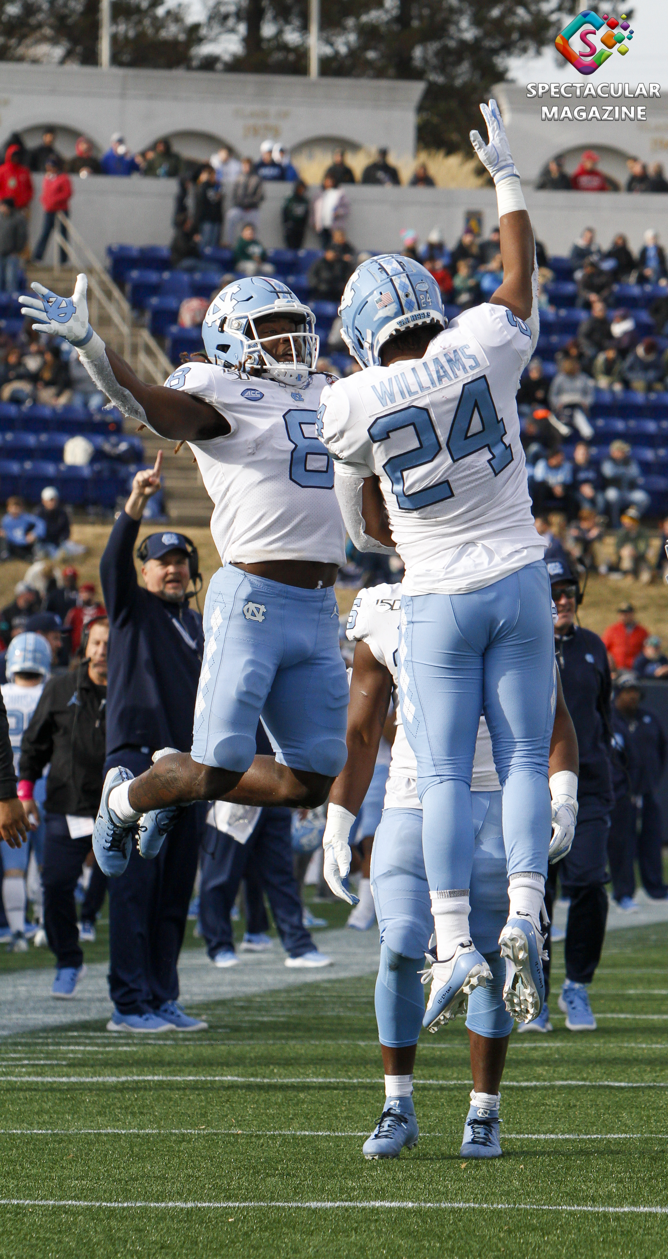 Antonio Williams, Michael Carter, North Carolina vs. Temple Football 2019 Military Bowl