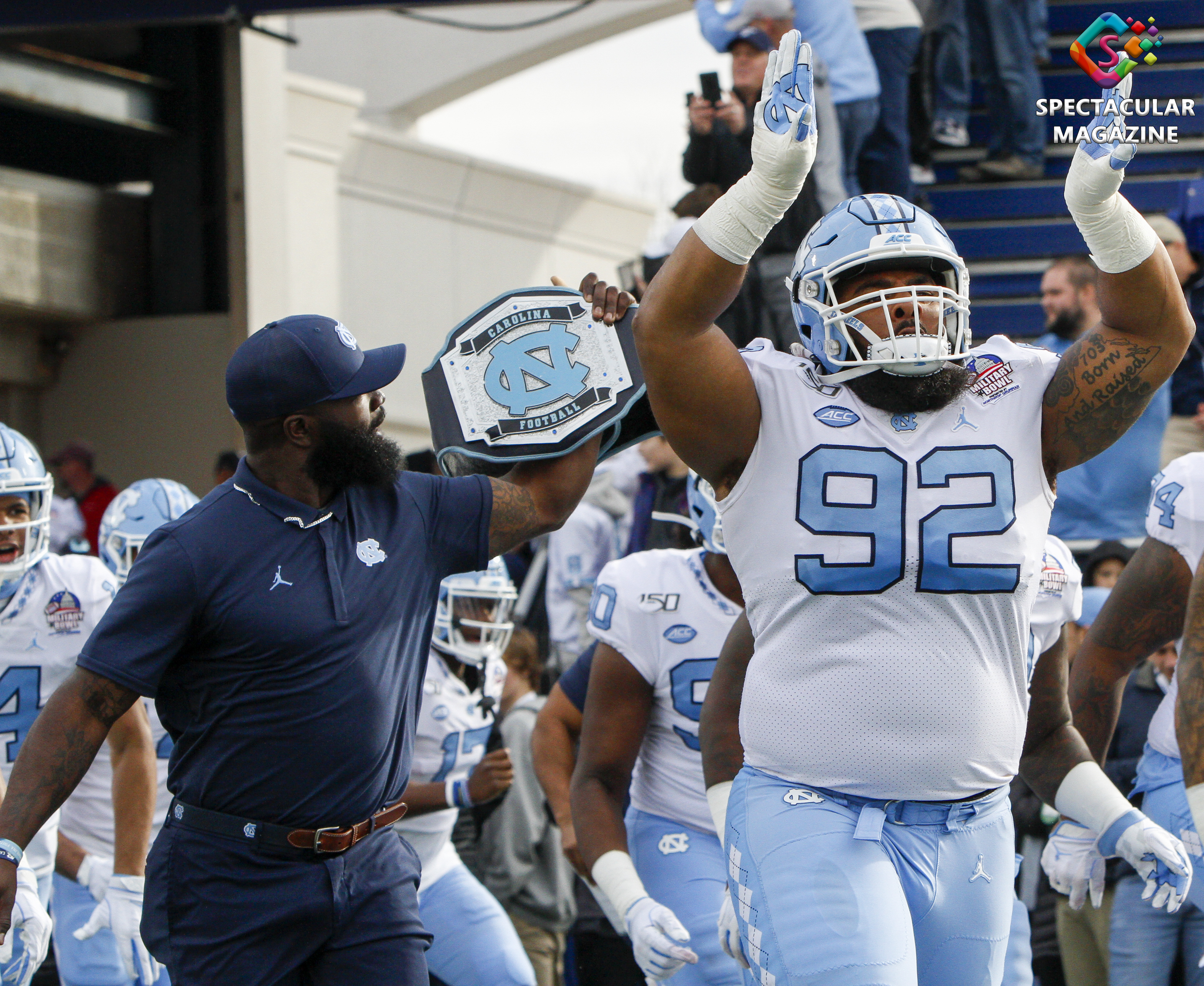 Aaron Crawford, North Carolina vs. Temple Football 2019 Military Bowl
