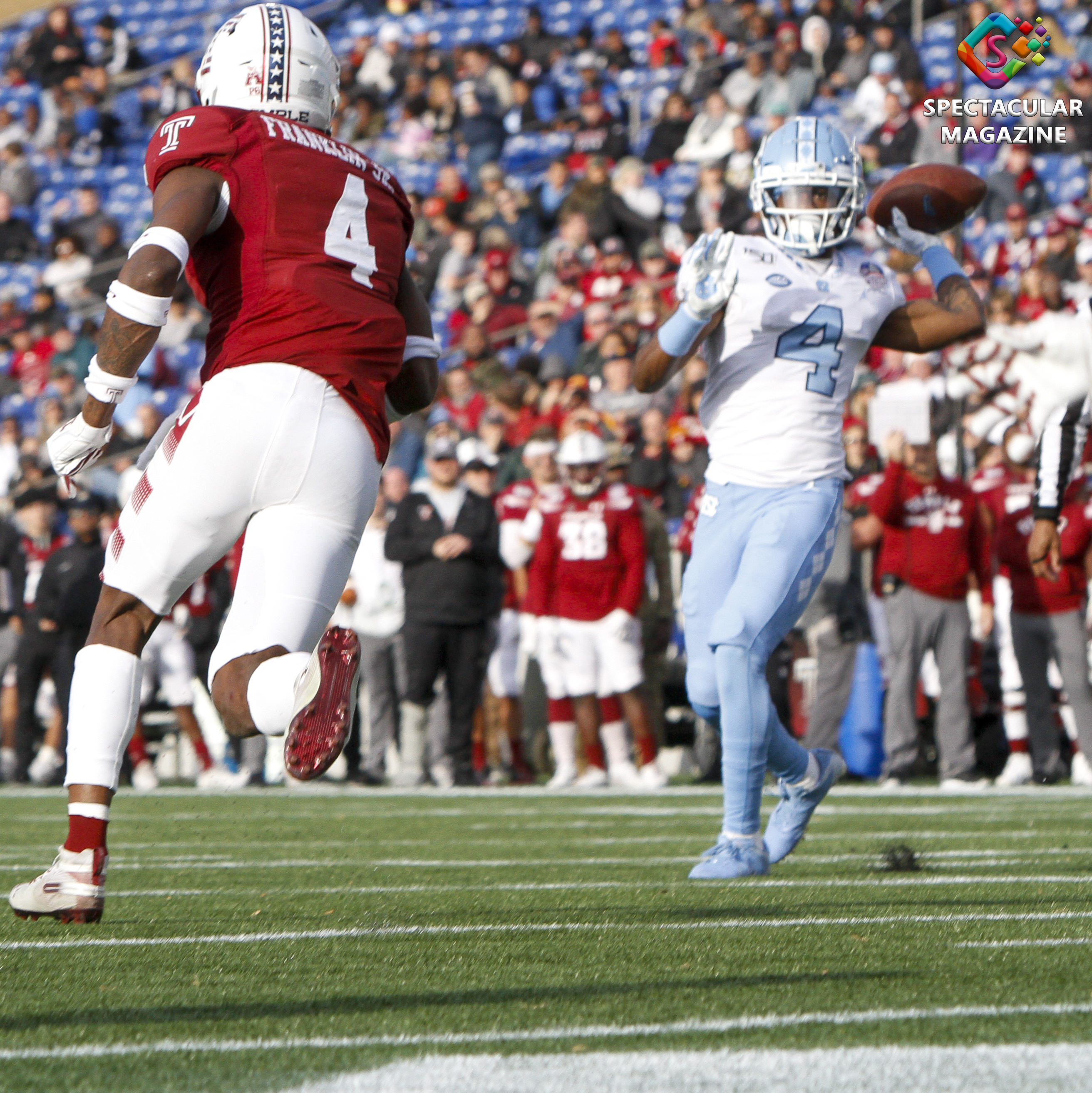 at Friday, Dec. 27., 2019, at Navy-Marine Corps Memorial Stadium in Annapolis, Md. UNC defeated Temple 55-13.