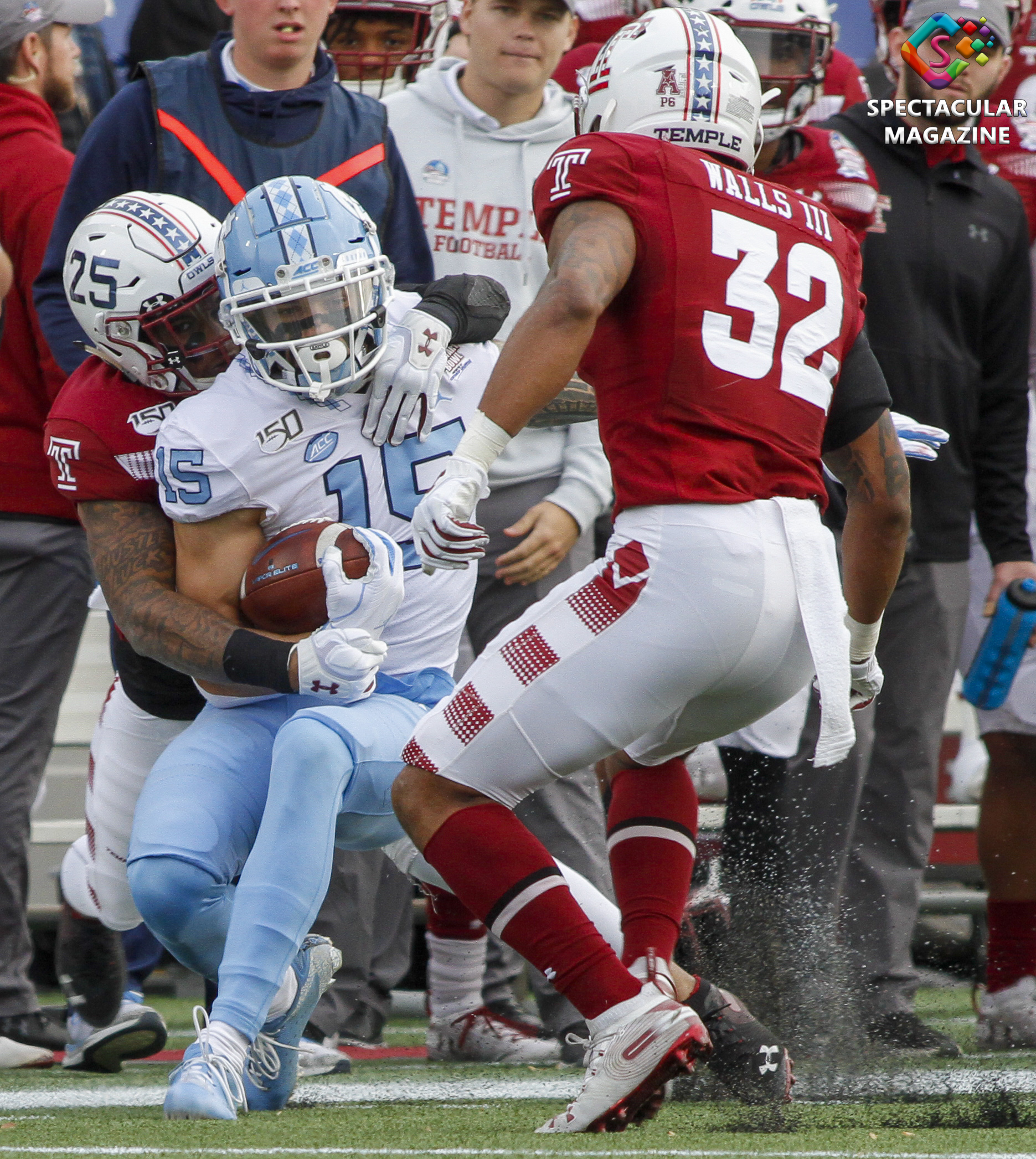 Amir Tyler, Beau Corrales North Carolina vs. Temple Football 2019 Military Bowl