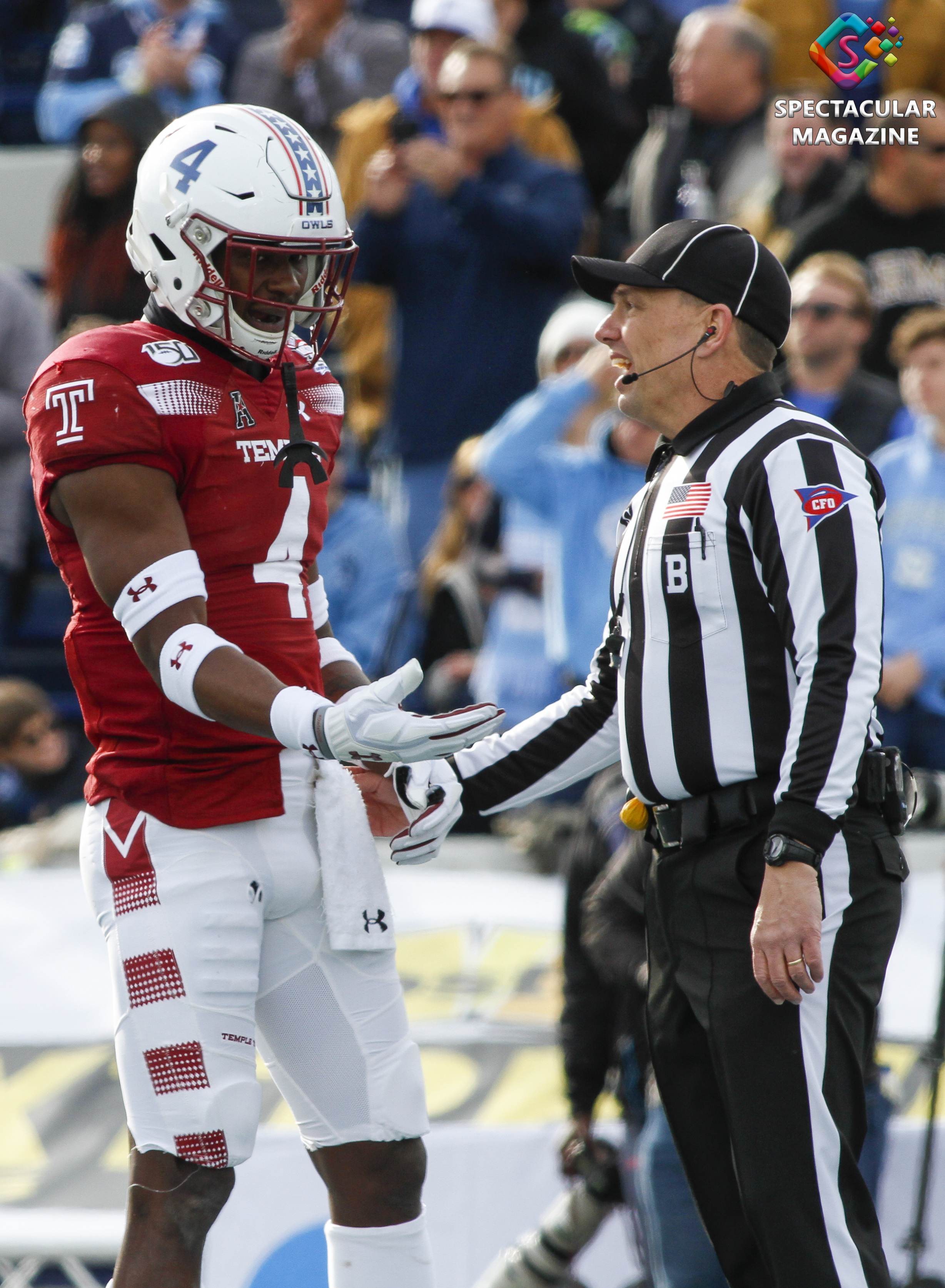 Sam Franklin, North Carolina vs. Temple Football 2019 Military Bowl