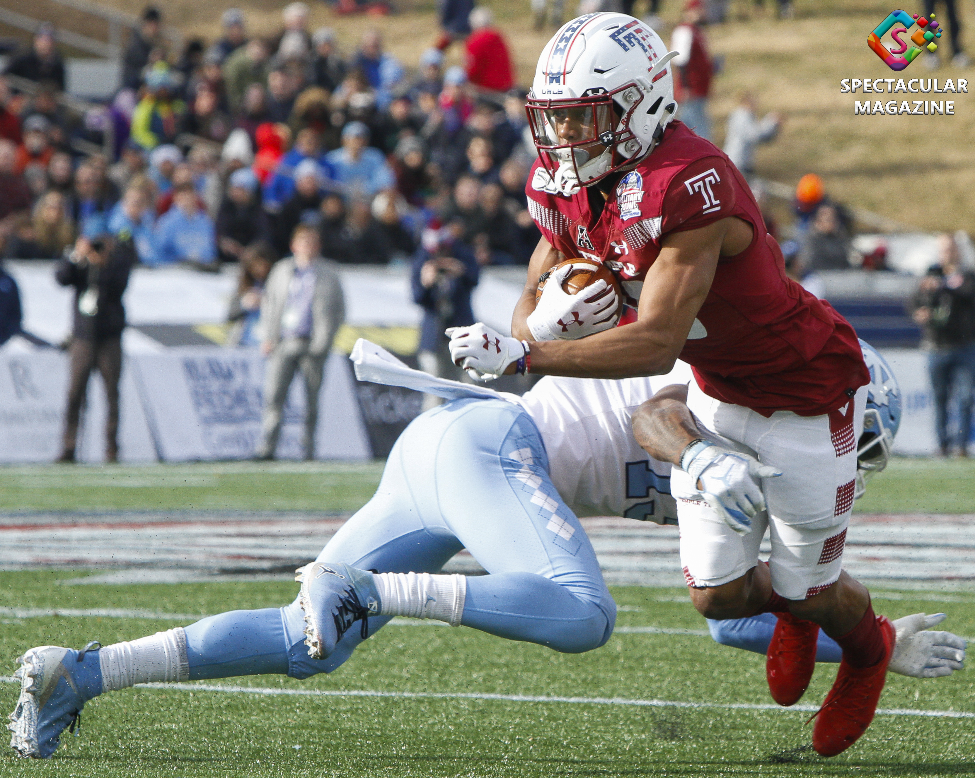 Don Chapman, Re'Mahn Davis, North Carolina vs. Temple Football 2019 Military Bowl