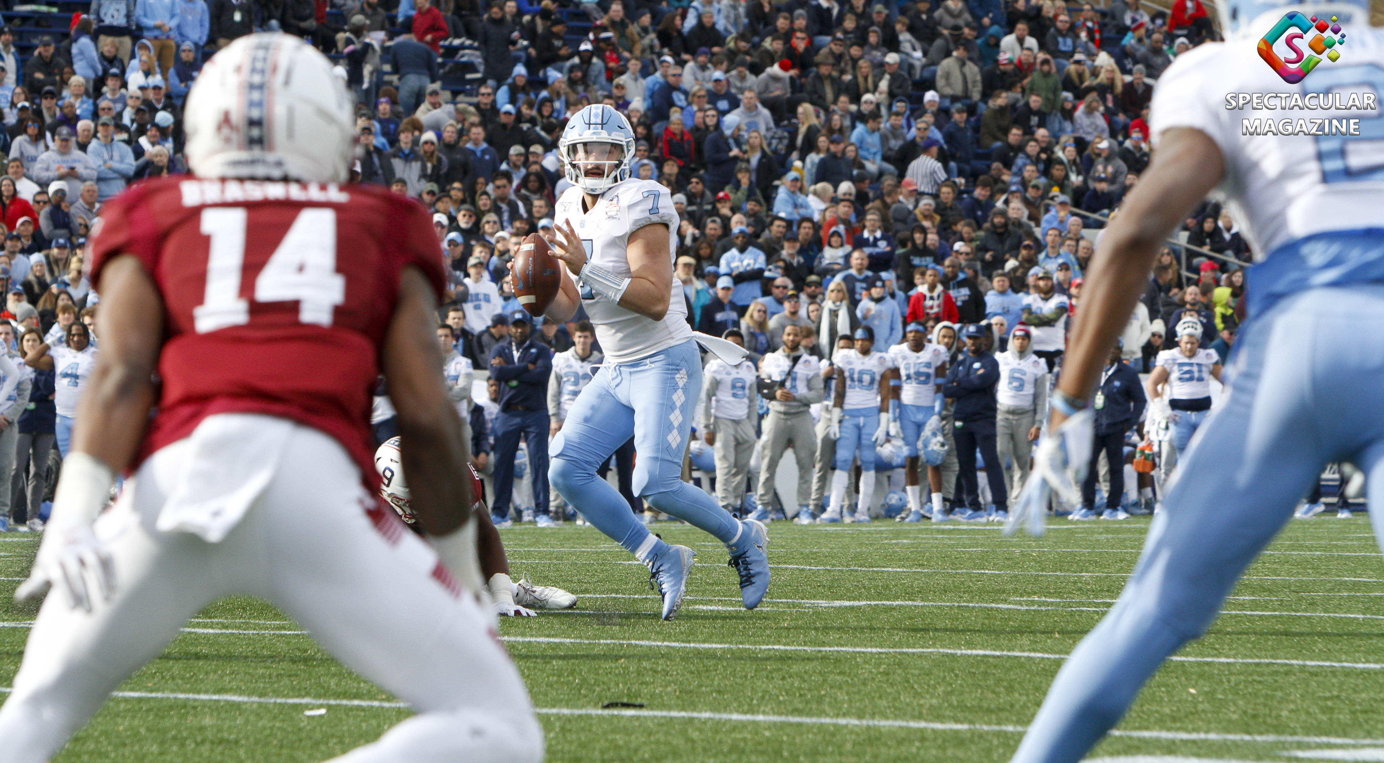 Sam Howell, North Carolina vs. Temple Football 2019 Military Bowl
