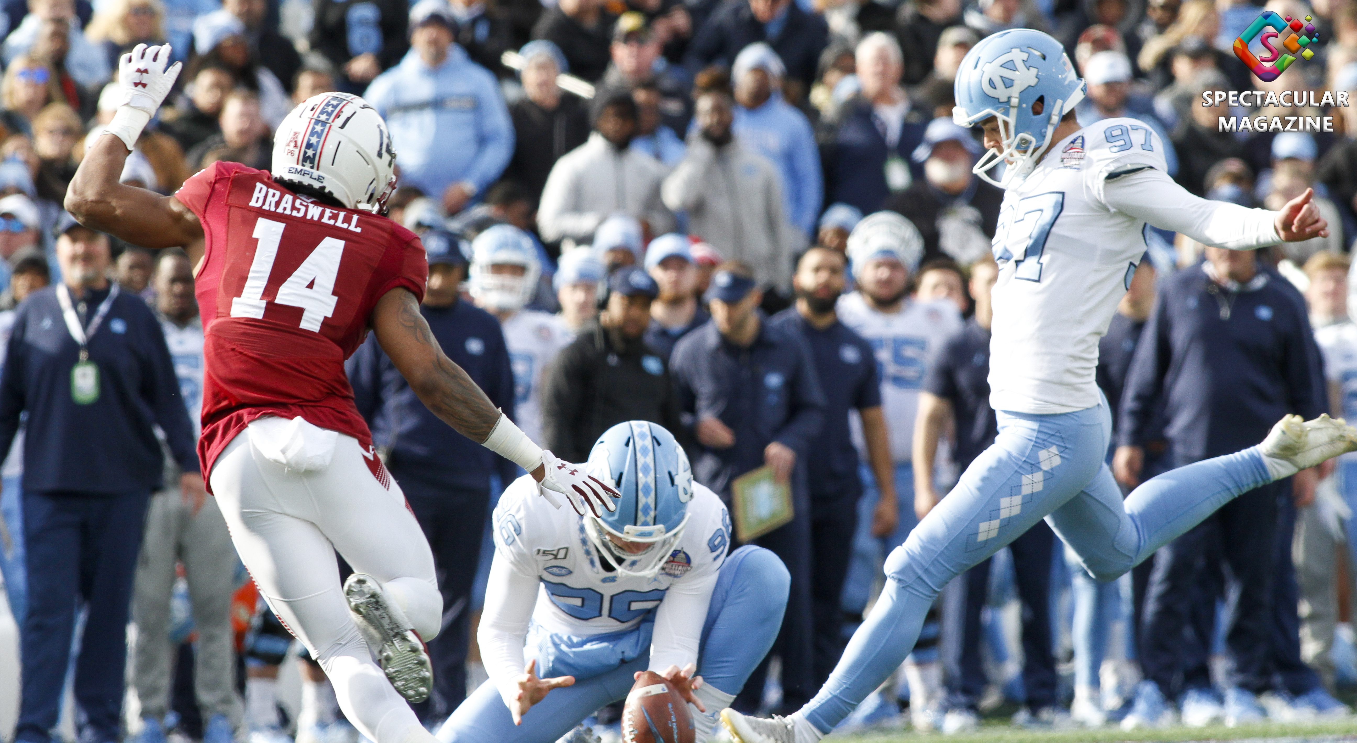 Noah Ruggles, North Carolina vs. Temple Football 2019 Military Bowl