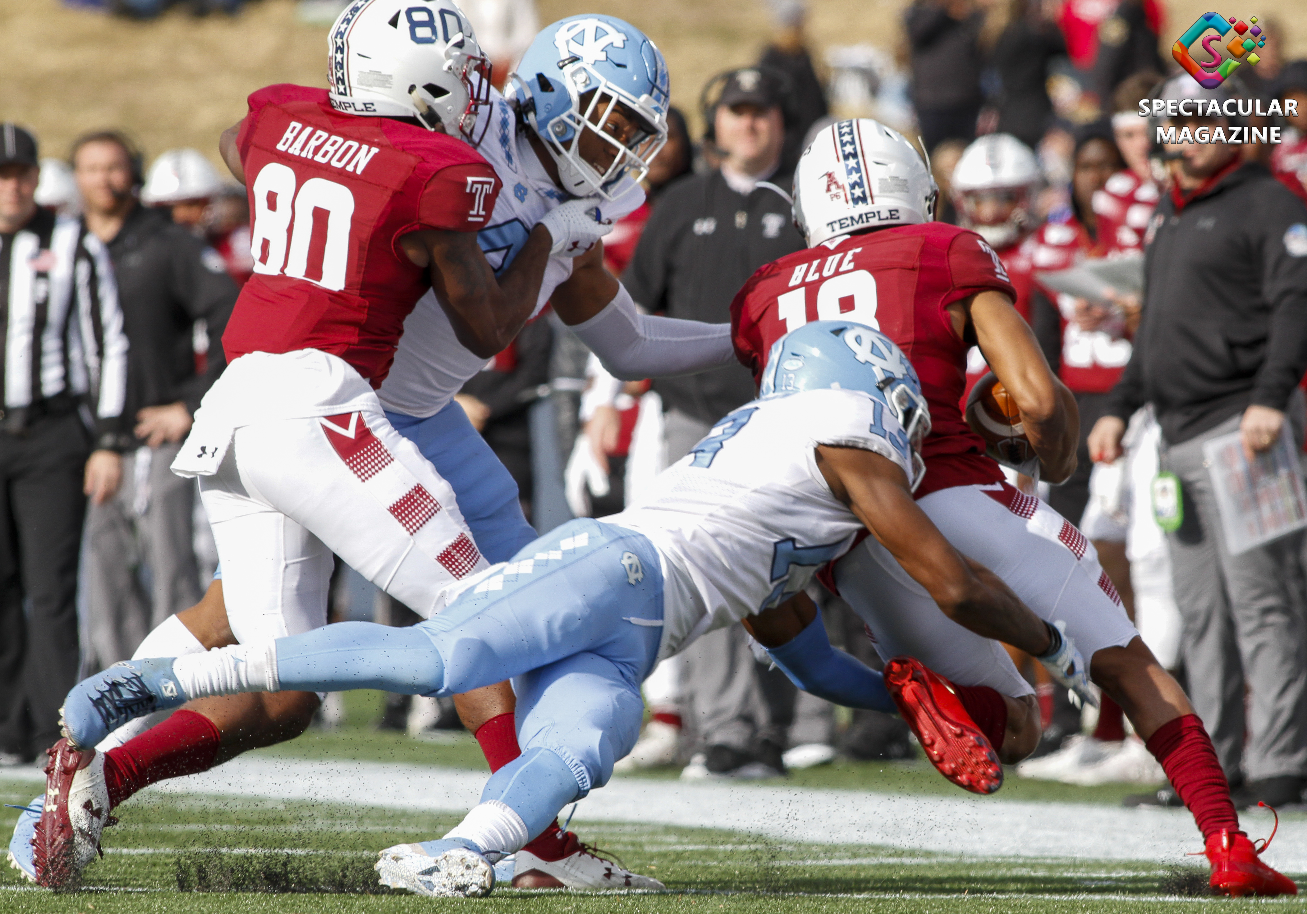 Jadan Blue , North Carolina vs. Temple Football 2019 Military Bowl