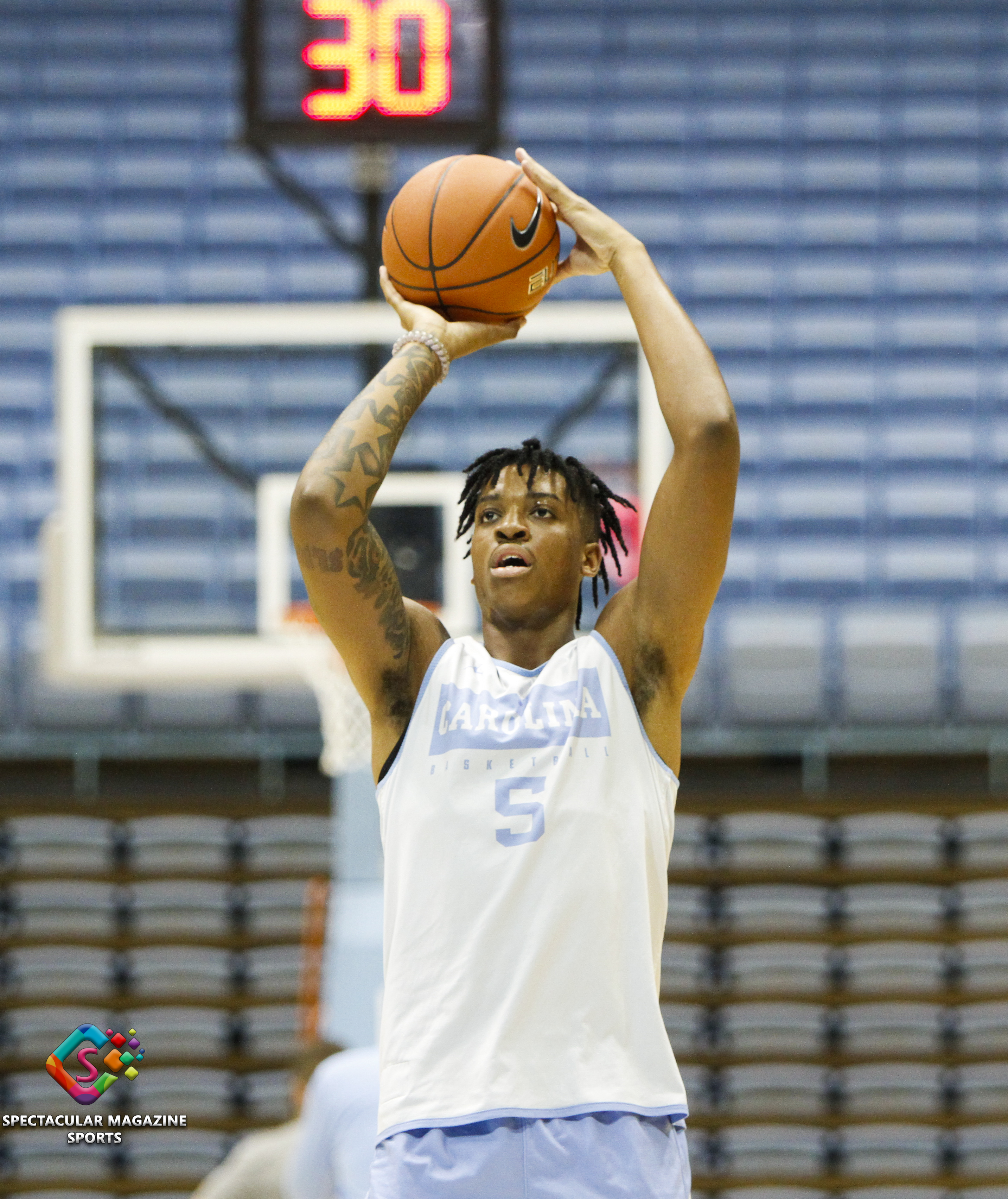 The North Carolina Men's Basketball team held their annual media day on Oct. 2, 2019, at the Dean Smith Center in Chapel Hill, N.C.