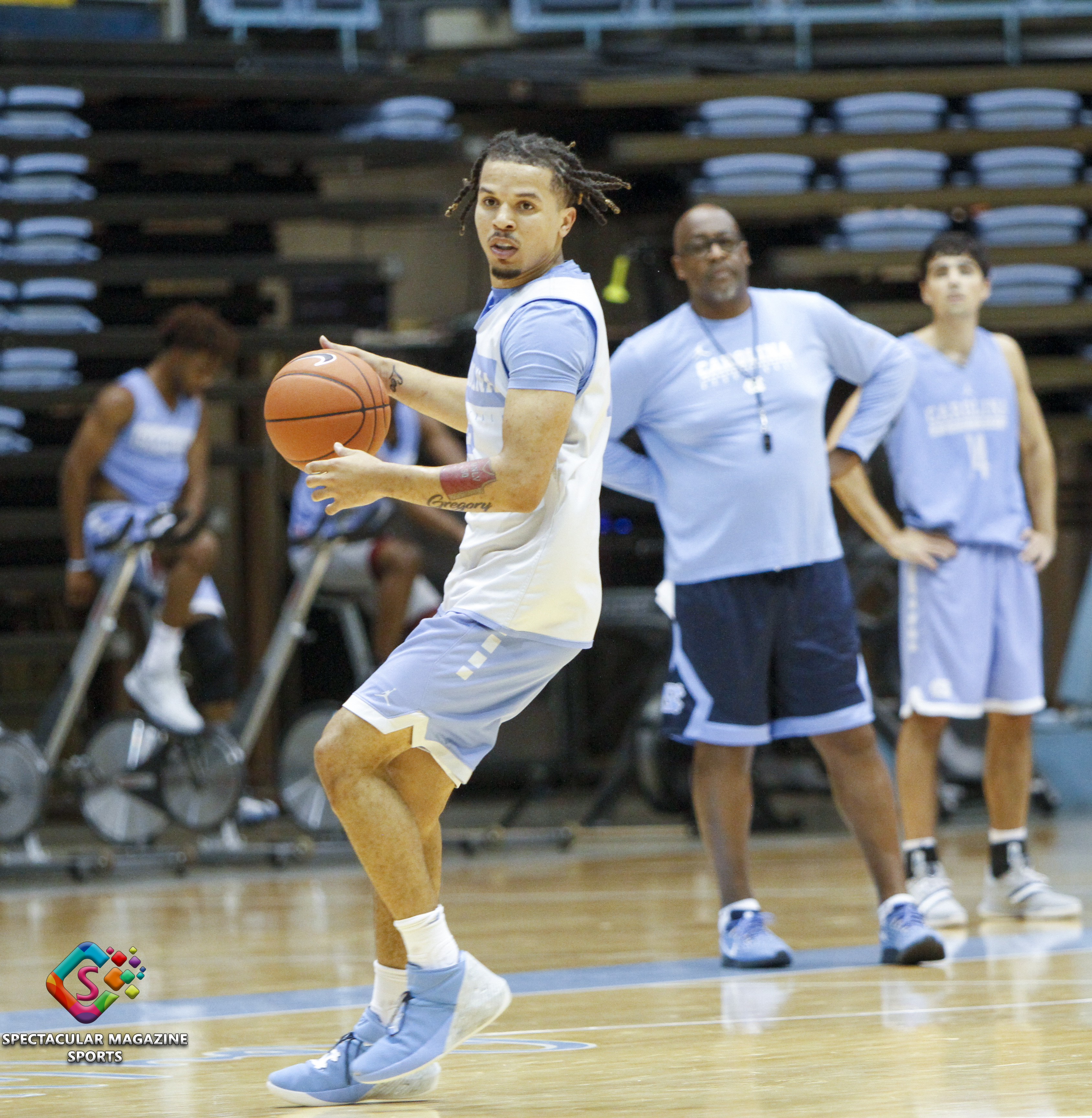 The North Carolina Men's Basketball team held their annual media day on Oct. 2, 2019, at the Dean Smith Center in Chapel Hill, N.C.