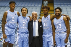 The North Carolina Men's Basketball team held their annual media day on Oct. 2, 2019, at the Dean Smith Center in Chapel Hill, N.C.