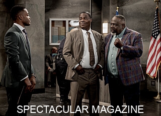 L-R: Jermaine Fowler as Jake, Tracy Morgan as Francois “Frank” Crutchfield  and Cedric the Entertainer as Calvin in Crutch, episode 1, season 1 streaming on Paramount+, 2025. Photo Credit: JoJo Whilden/Paramount+