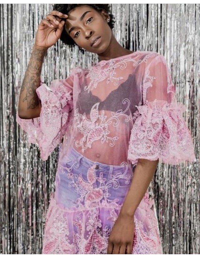 Fairy ruffle mini dress by EvitaLoca