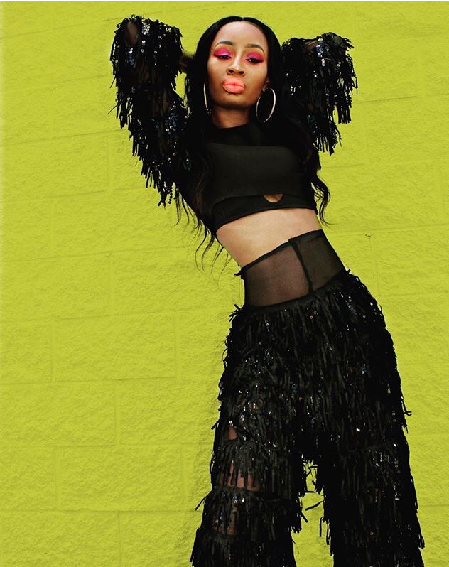 Sequin fringe pant set made by evitaloca