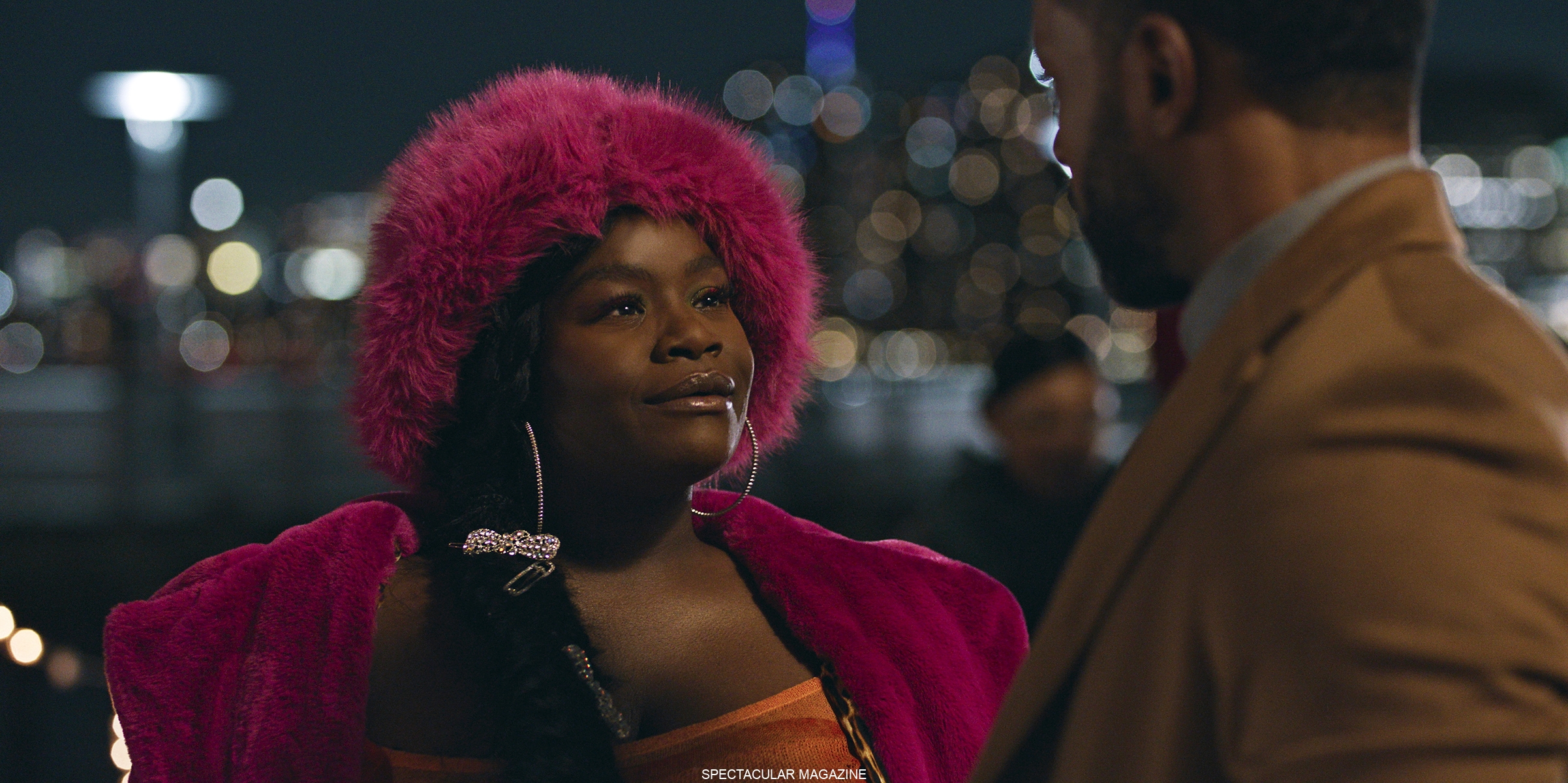 Angie (Shoniqua Shandai) and Mike (Luke Forbes) in HARLEM S3 Photo Credit: Courtesy of Prime © Amazon Content Services LLC