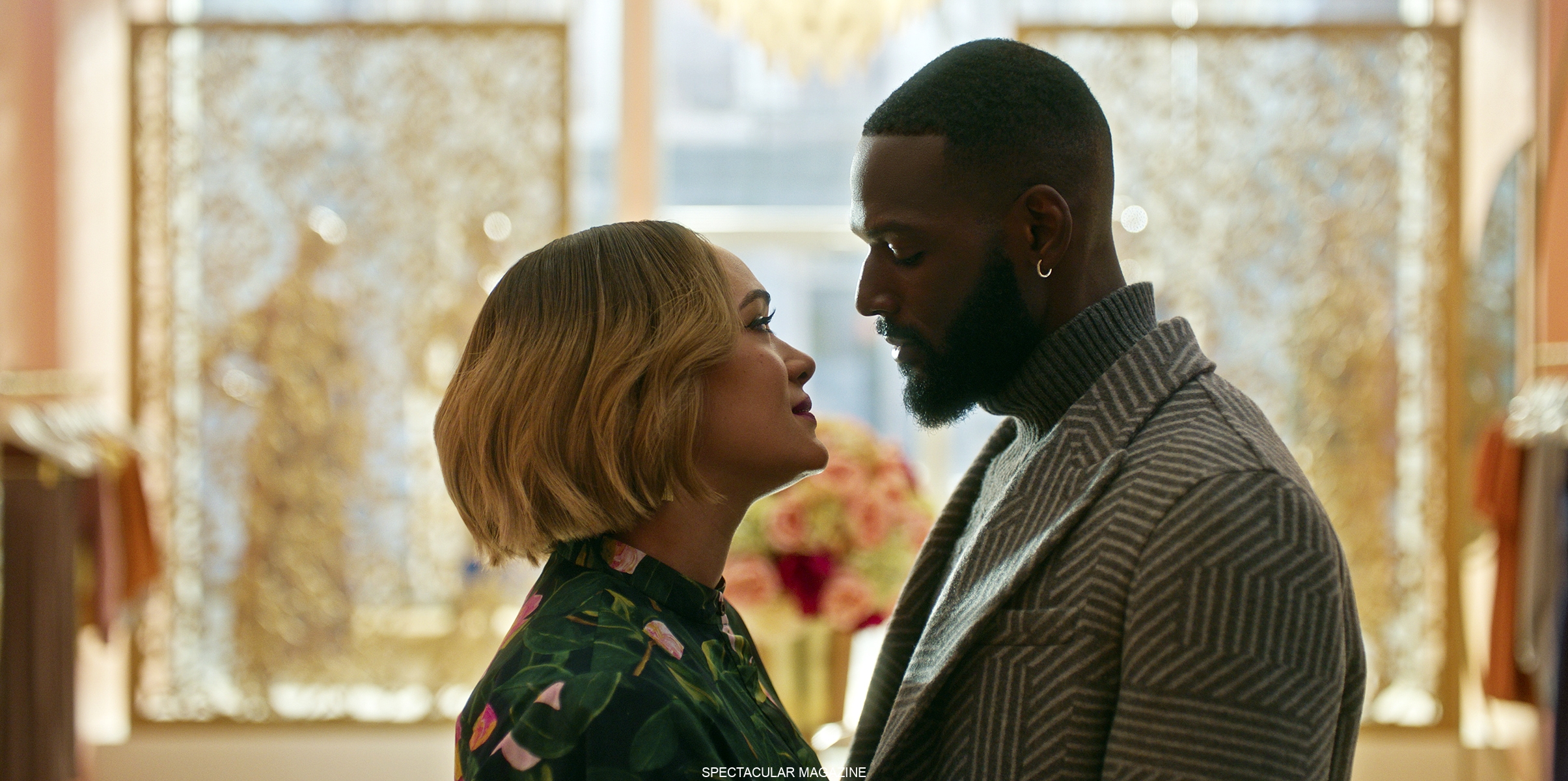Quinn (Grace Byers) and Seth (Kofi Siriboe) in HARLEM S3 Photo Credit: Courtesy of Prime © Amazon Content Services LLC