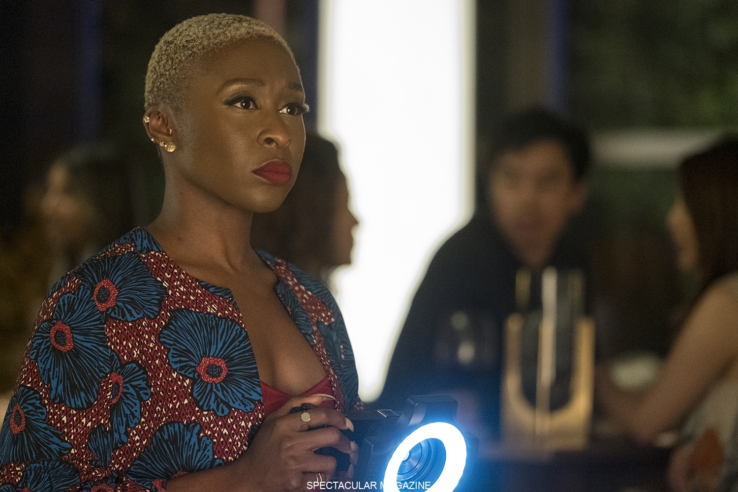 Cynthia Erivo as Janine Mikkelsen in Needle in a Timestack. Photo Credit: Cate Cameron/Lionsgate