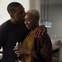 Leslie Odom Jr. as Nick Mikkelsen and Cynthia Erivo as Janine Mikkelsen in Needle in a Timestack. Photo Credit: Cate Cameron/Lionsgate