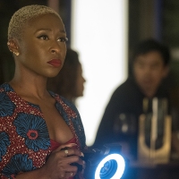 Cynthia Erivo as Janine Mikkelsen in Needle in a Timestack. Photo Credit: Cate Cameron/Lionsgate