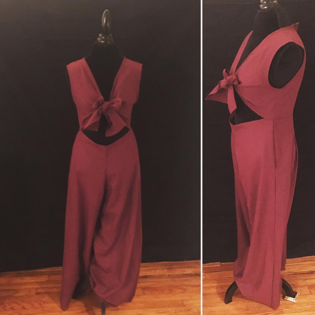 BURGUNDY-JUMPSUIT