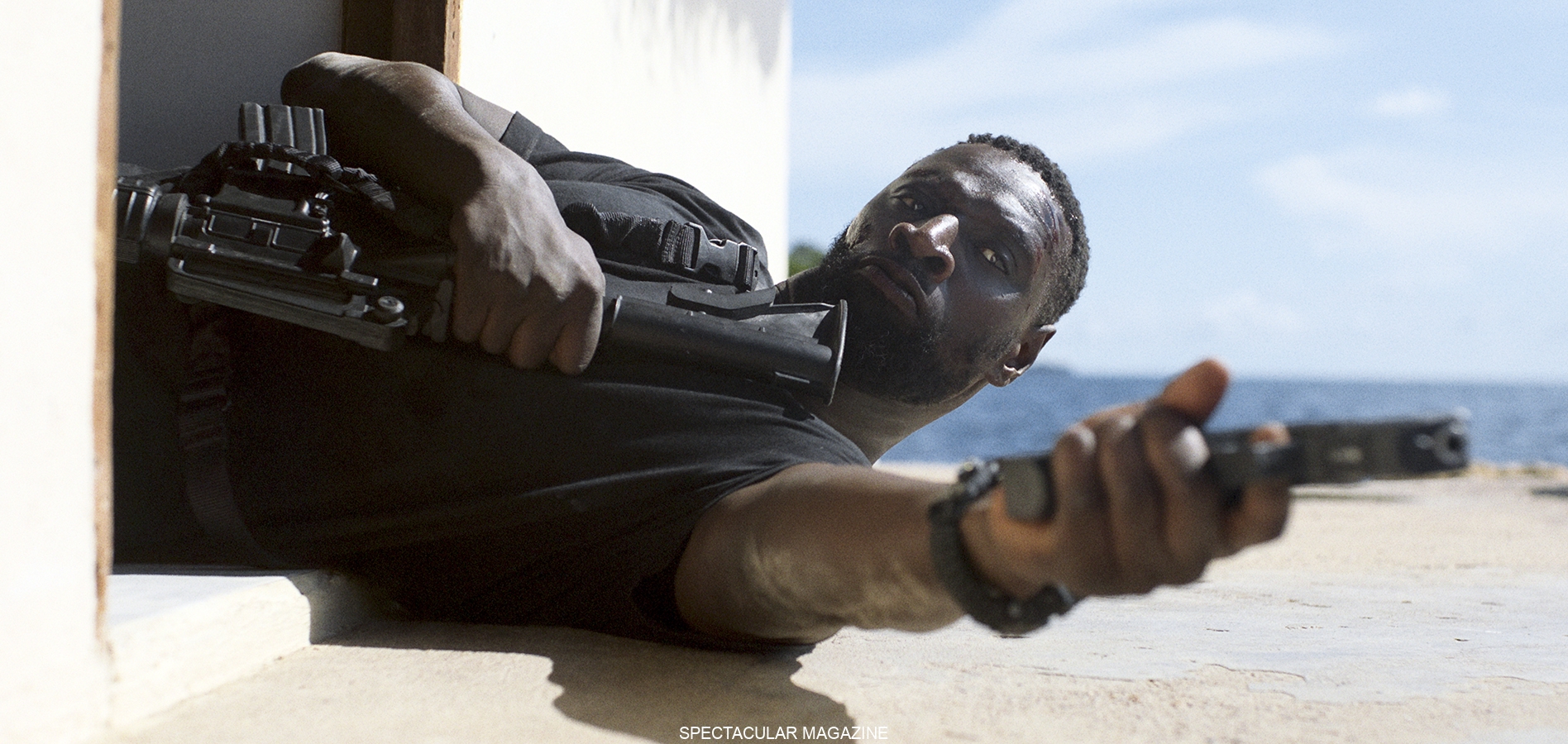 Omar Sy as Isaac in Shadow Force. Photo Credit: Courtesy of Lionsgate