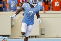 The Clemson Tigers defeated the North Carolina Tar Heels 21-20 on Saturday, Sept. 28, 2019, at Kenan Stadium in Chapel Hill, N.C.