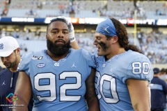 The Clemson Tigers defeated the North Carolina Tar Heels 21-20 on Saturday, Sept. 28, 2019, at Kenan Stadium in Chapel Hill, N.C.