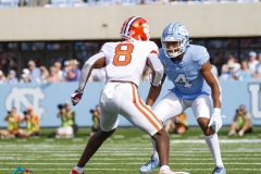 The Clemson Tigers defeated the North Carolina Tar Heels 21-20 on Saturday, Sept. 28, 2019, at Kenan Stadium in Chapel Hill, N.C.