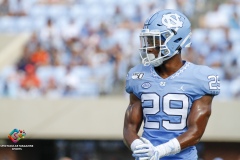 The Clemson Tigers defeated the North Carolina Tar Heels 21-20 on Saturday, Sept. 28, 2019, at Kenan Stadium in Chapel Hill, N.C.