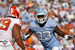 The Clemson Tigers defeated the North Carolina Tar Heels 21-20 on Saturday, Sept. 28, 2019, at Kenan Stadium in Chapel Hill, N.C.