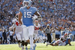 The Clemson Tigers defeated the North Carolina Tar Heels 21-20 on Saturday, Sept. 28, 2019, at Kenan Stadium in Chapel Hill, N.C.