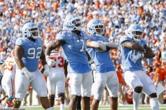 The Clemson Tigers defeated the North Carolina Tar Heels 21-20 on Saturday, Sept. 28, 2019, at Kenan Stadium in Chapel Hill, N.C.