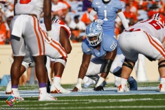 The Clemson Tigers defeated the North Carolina Tar Heels 21-20 on Saturday, Sept. 28, 2019, at Kenan Stadium in Chapel Hill, N.C.