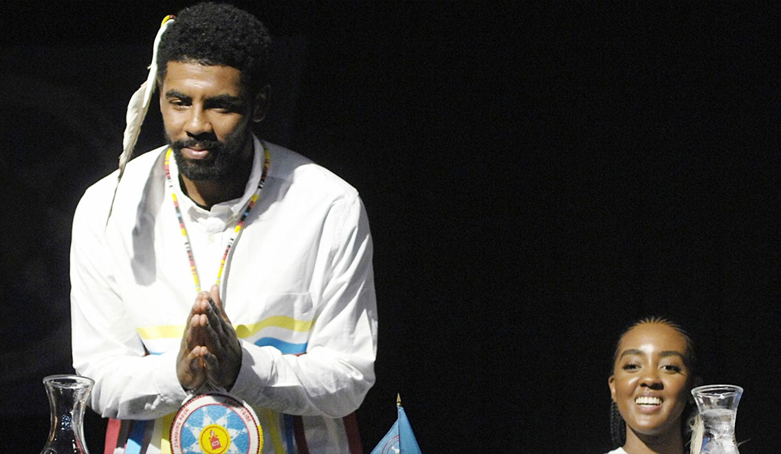 Celtics’ Kyrie Irving Honored By Mother’s Standing Rock Sioux Tribe