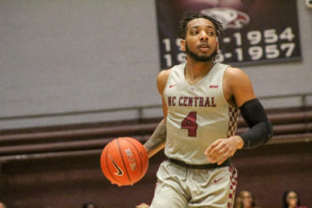 NCCU sophomore guard Jordan Perkins