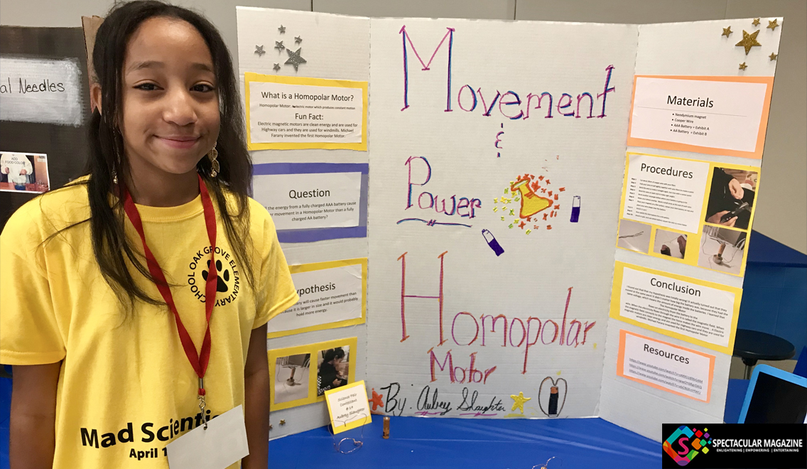 5th Grader Aubrey Slaughter Wins Oak Grove Elementary School Science Fair