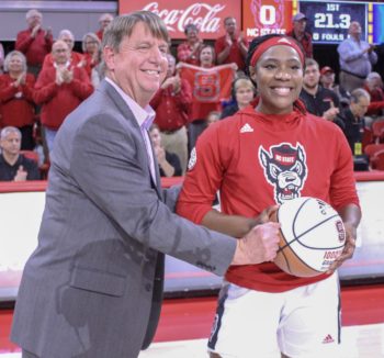 Grace Hunter Wes Moore NC State Lawrence Law Davis III Spectacular Magazine 1000th point