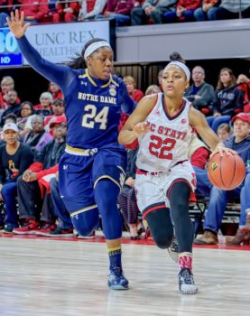 Dominique Wilson Arike Ogunbowale NC State Notre Dame WBB women's basketball spectacular magazine sports photography