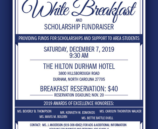 Bennett College Durham Alumni Chapter’s 29th Annual White Breakfast & Scholarship Fundraiser