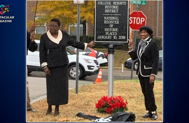 College Heights Historic District Host Unveiling Ceremony