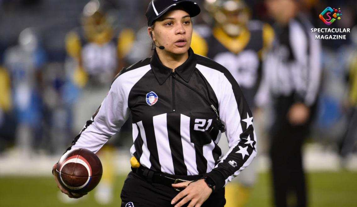 maia chaka first black women to referee nfl spectacular magazine lawrence davis iii norfolk state university spartans hbcu