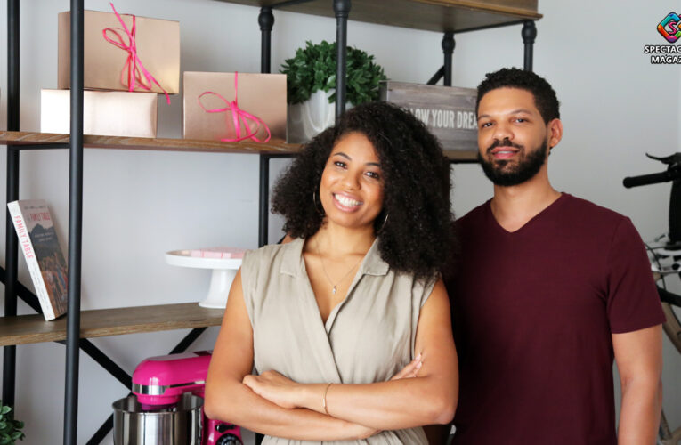 LIVING BY DESIGN: Siblings Revamp Office Space With Faux Brick Wall, Fashionable Trinkets