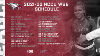 NCCU WBB 2021-2022 basketball schedule