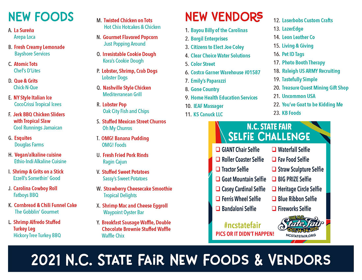 25 New Foods To Experience At 2021 NC State Fair "Worth The Wait