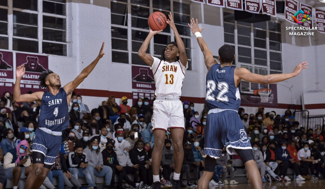 Shaw University Bears Saint Augustine's University Falcons SAU basketball Spectacular Magazine