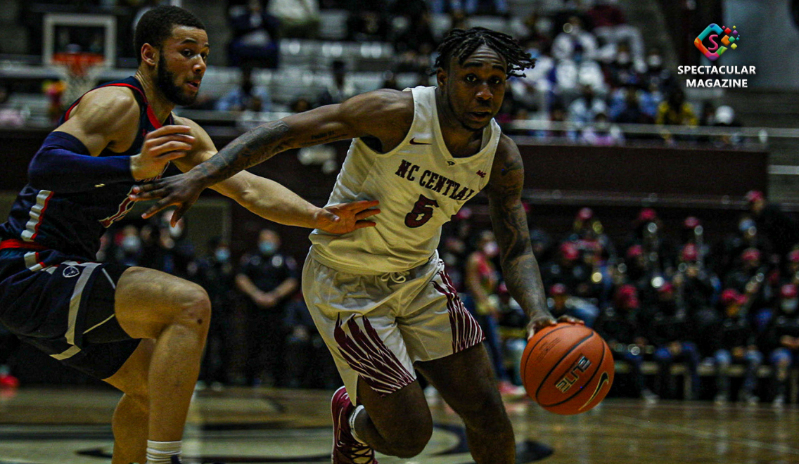 Justin Wright NCCU Eagles MBB basketball Spectacular Magazine