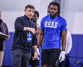 Mataeo Durant Running Back Duke Pro Day 2022 Lawrence Davis III Spectacular Magazine 