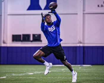 Dominique Long NFL Cornerback Defensive Back Duke Pro Day 2022 Lawrence Davis III Spectacular Magazine