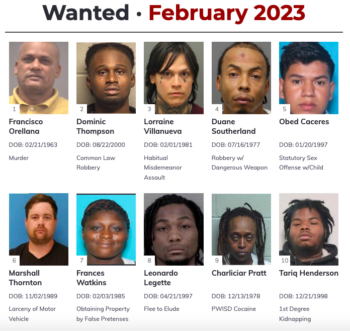 Durham Police Identify Top 10 ‘Most Wanted’ Suspected Criminals For