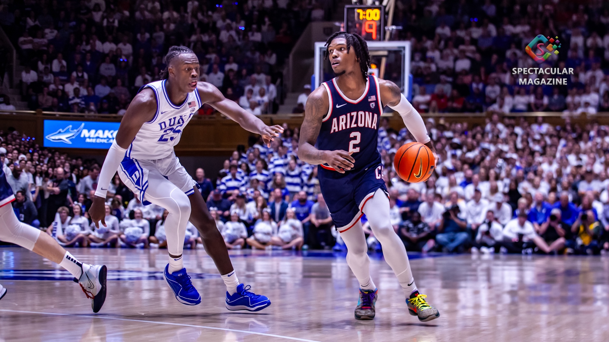 Caleb Love Arizona vs. Duke 11-10-23, Spectacular Magazine, Lawrence Davis III