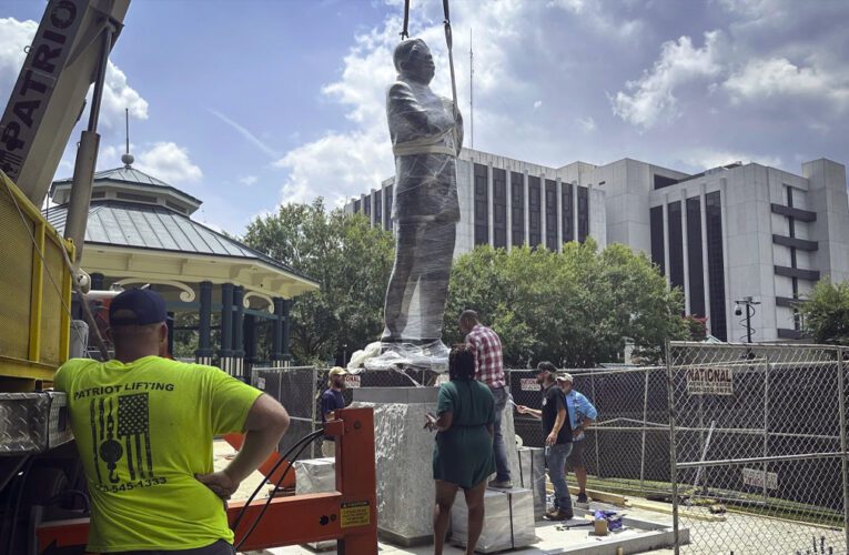 Georgia Replaces Confederate Monument With Bronze Statue Of Late Rep. John Lewis